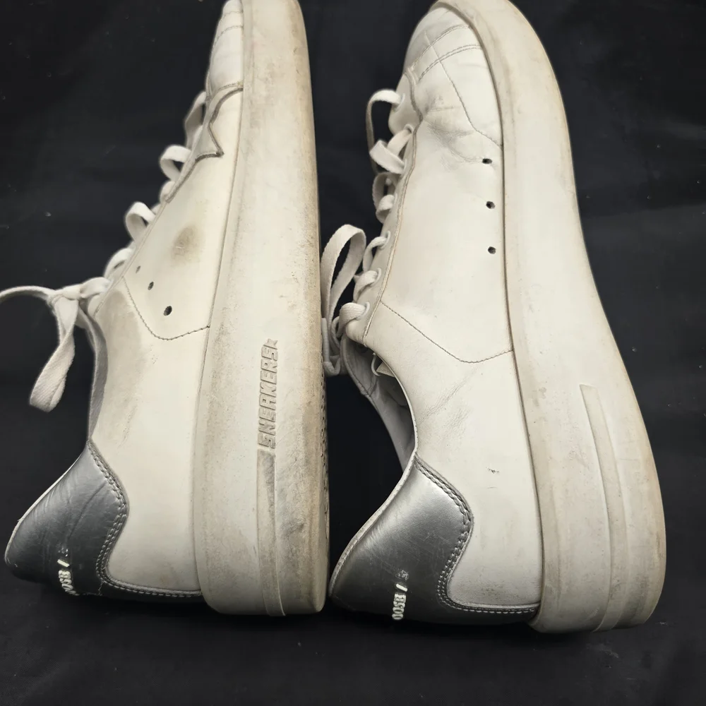 Golden Goose Women's White‎ and Silver Sneakers